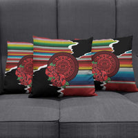 Mexico Aztec Circle Pillow Cover Poncho Pattern