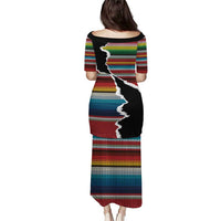 Mexico Aztec Circle Puletasi Poncho Pattern