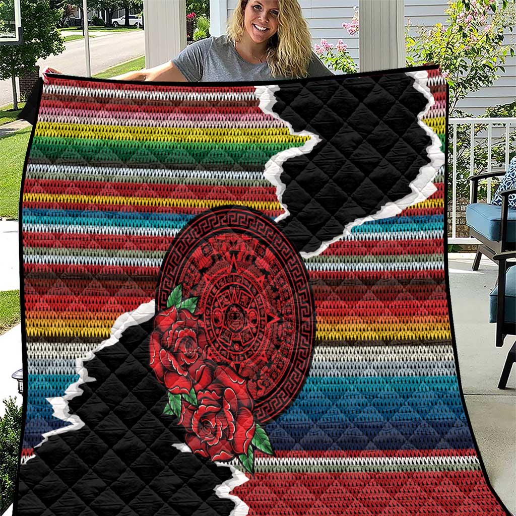 Mexico Aztec Circle Quilt Poncho Pattern