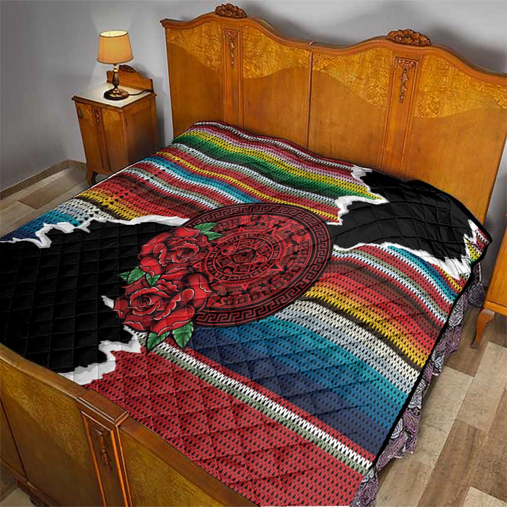 Mexico Aztec Circle Quilt Poncho Pattern