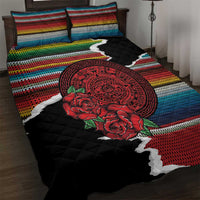 Mexico Aztec Circle Quilt Bed Set Poncho Pattern