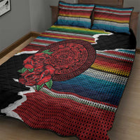Mexico Aztec Circle Quilt Bed Set Poncho Pattern