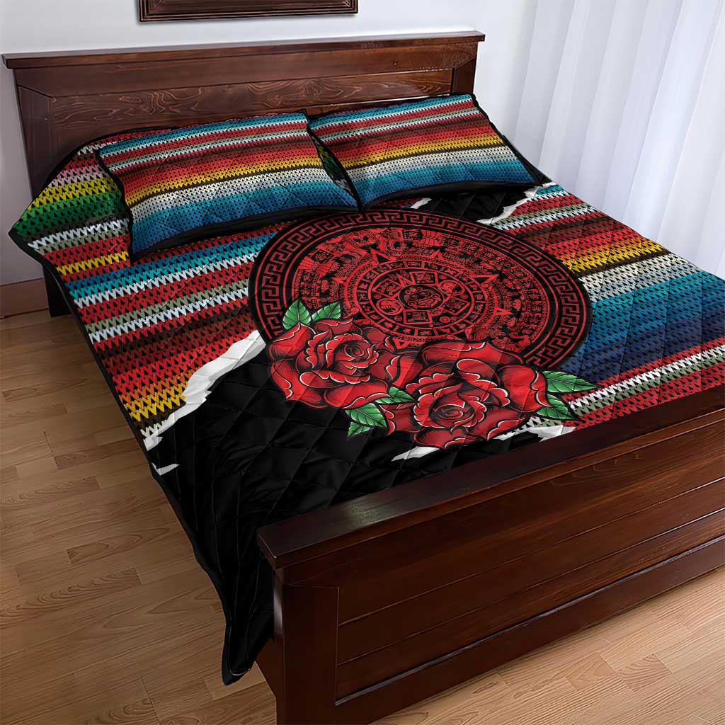 Mexico Aztec Circle Quilt Bed Set Poncho Pattern