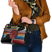 Mexico Aztec Circle Shoulder Handbag Poncho Pattern