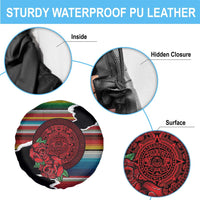 Mexico Aztec Circle Spare Tire Cover Poncho Pattern
