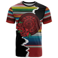 Mexico Aztec Circle T Shirt Poncho Pattern