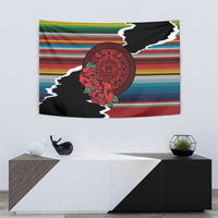 Mexico Aztec Circle Tapestry Poncho Pattern