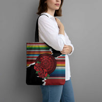Mexico Aztec Circle Tote Bag Poncho Pattern