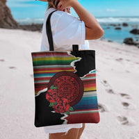 Mexico Aztec Circle Tote Bag Poncho Pattern