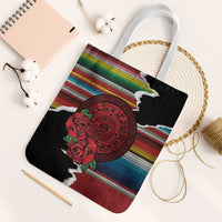 Mexico Aztec Circle Tote Bag Poncho Pattern