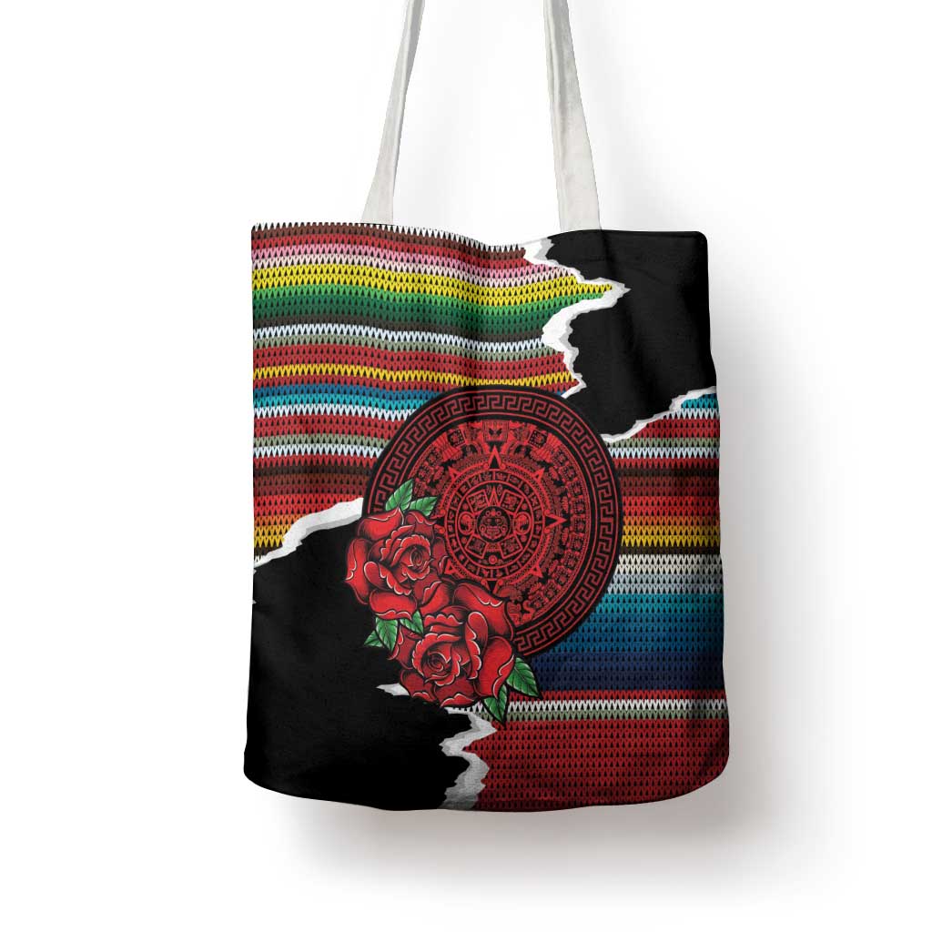 Mexico Aztec Circle Tote Bag Poncho Pattern