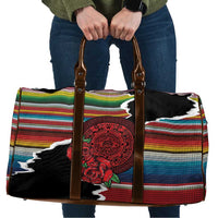Mexico Aztec Circle Travel Bag Poncho Pattern