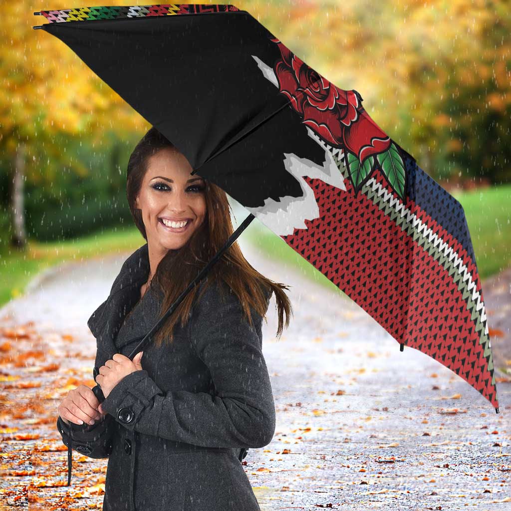 Mexico Aztec Circle Umbrella Poncho Pattern