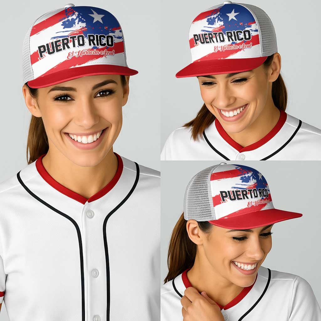Football 2026 Puerto Rico Baseball Net Cap Come On El Huracan Azul