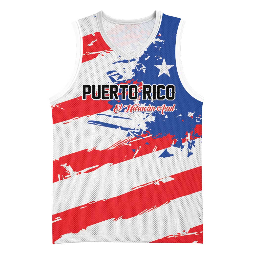Custom Football 2026 Puerto Rico Basketball Jersey Come On El Huracan Azul