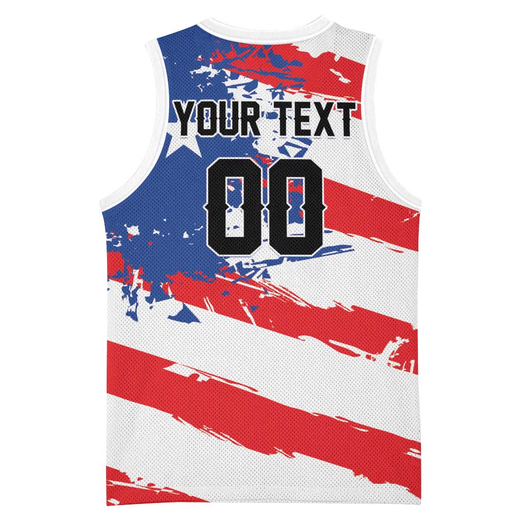 Custom Football 2026 Puerto Rico Basketball Jersey Come On El Huracan Azul