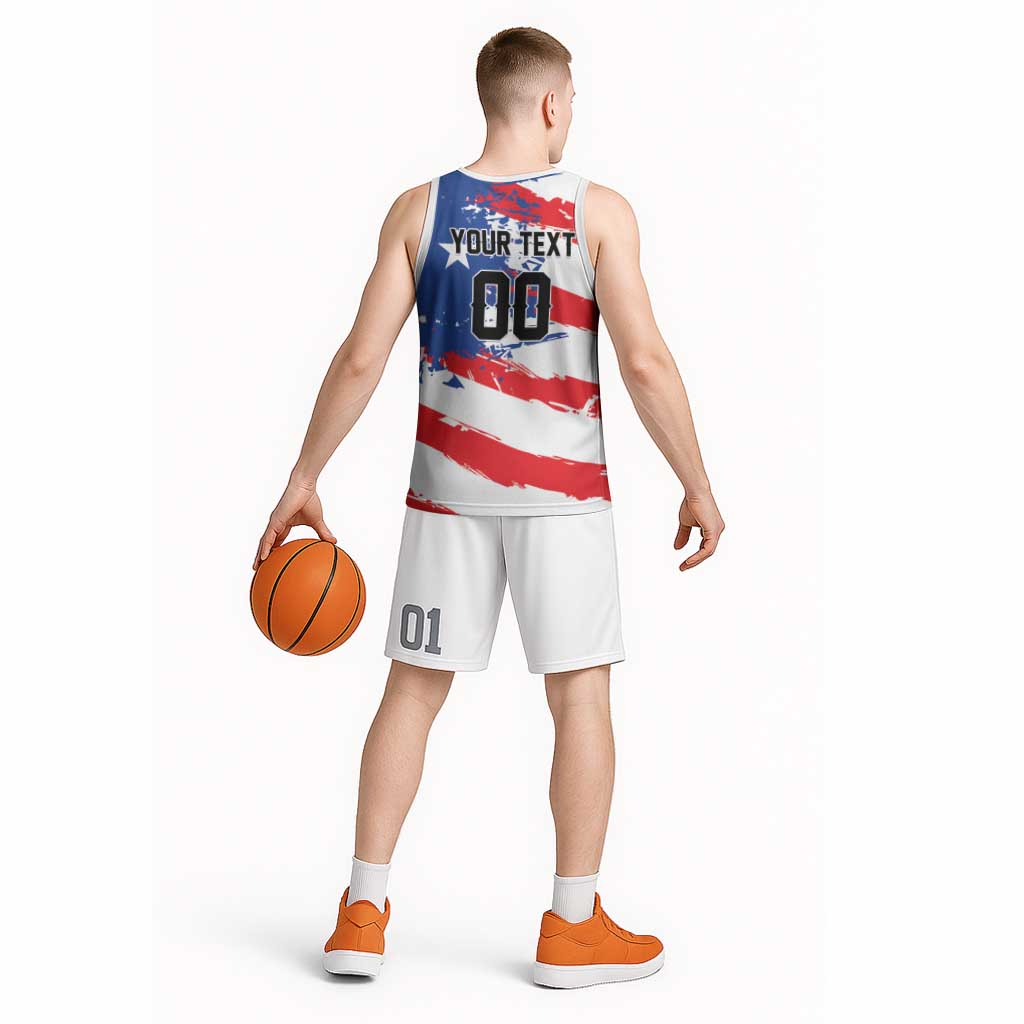 Custom Football 2026 Puerto Rico Basketball Jersey Come On El Huracan Azul