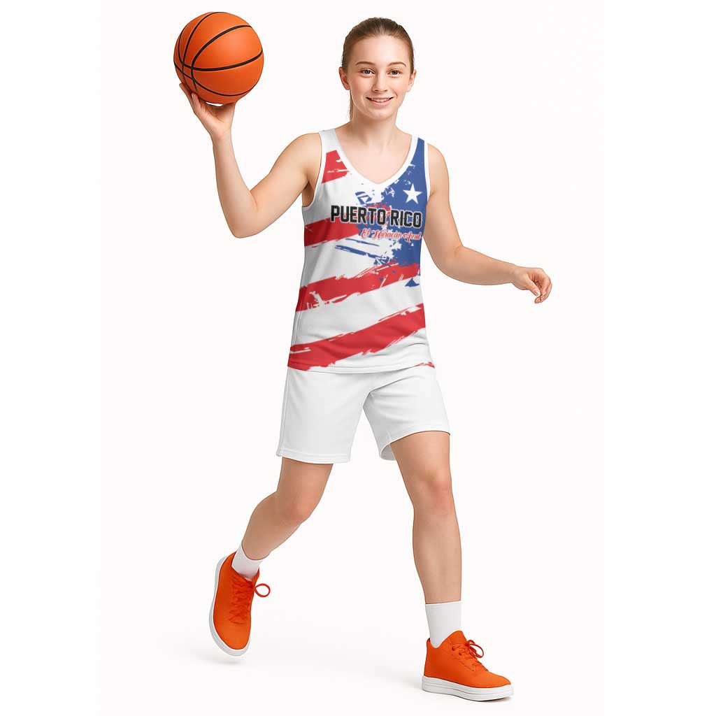 Custom Football 2026 Puerto Rico Basketball Jersey Come On El Huracan Azul