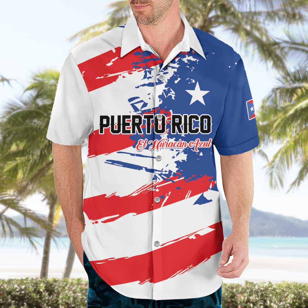 Custom Football 2026 Puerto Rico Hawaiian Shirt Come On El Huracan Azul