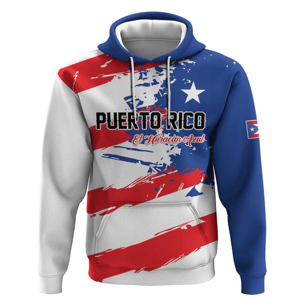 Custom Football 2026 Puerto Rico Hoodie Come On El Huracan Azul