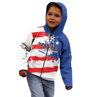 Custom Football 2026 Puerto Rico Kid Hoodie Come On El Huracan Azul