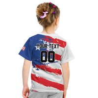 Custom Football 2026 Puerto Rico Kid T Shirt Come On El Huracan Azul