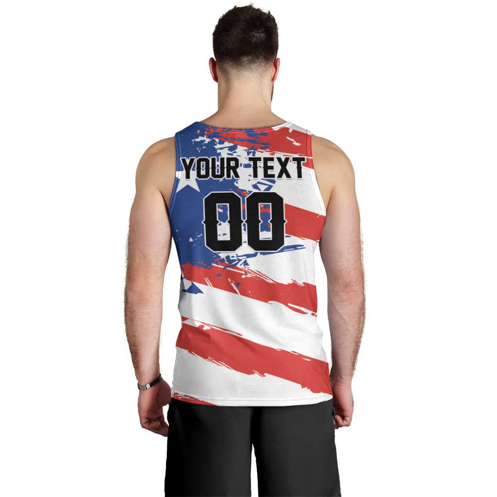 Custom Football 2026 Puerto Rico Men Tank Top Come On El Huracan Azul