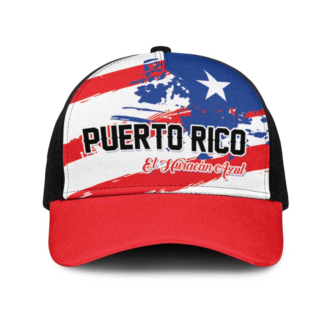 Football 2026 Puerto Rico Mesh Trucker Cap Come On El Huracan Azul