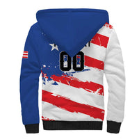 Custom Football 2026 Puerto Rico Sherpa Hoodie Come On El Huracan Azul