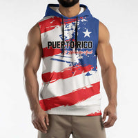 Custom Football 2026 Puerto Rico Sleeveless Hoodie Come On El Huracan Azul