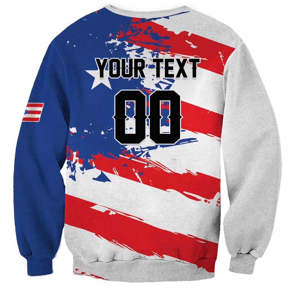 Custom Football 2026 Puerto Rico Sweatshirt Come On El Huracan Azul