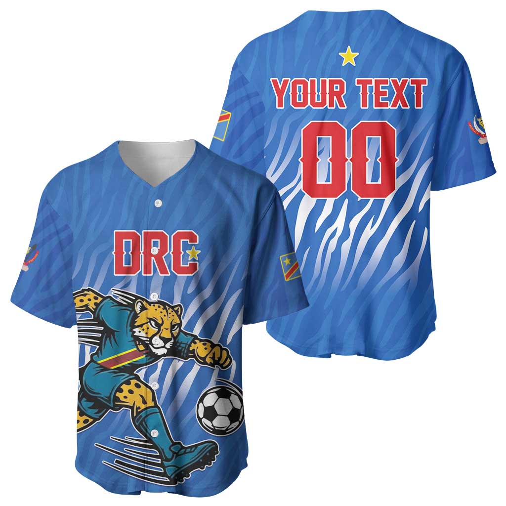 Custom Football 2026 DR Congo Leopards Baseball Jersey Warriors of the Equator