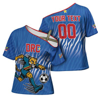 Custom Football 2026 DR Congo Leopards Cross Shoulder Shirt Warriors of the Equator