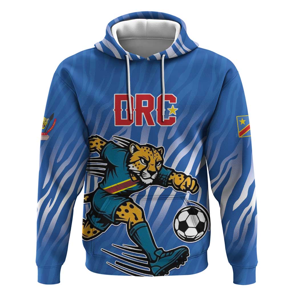 Custom Football 2026 DR Congo Leopards Hoodie Warriors of the Equator