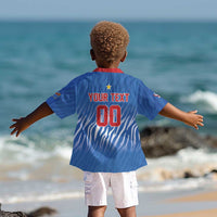 Custom Football 2026 DR Congo Leopards Kid Hawaiian Shirt Warriors of the Equator