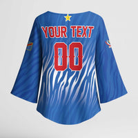 Custom Football 2026 DR Congo Leopards Kimono Sleeve Blouse Warriors of the Equator