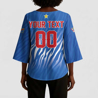 Custom Football 2026 DR Congo Leopards Kimono Sleeve Blouse Warriors of the Equator