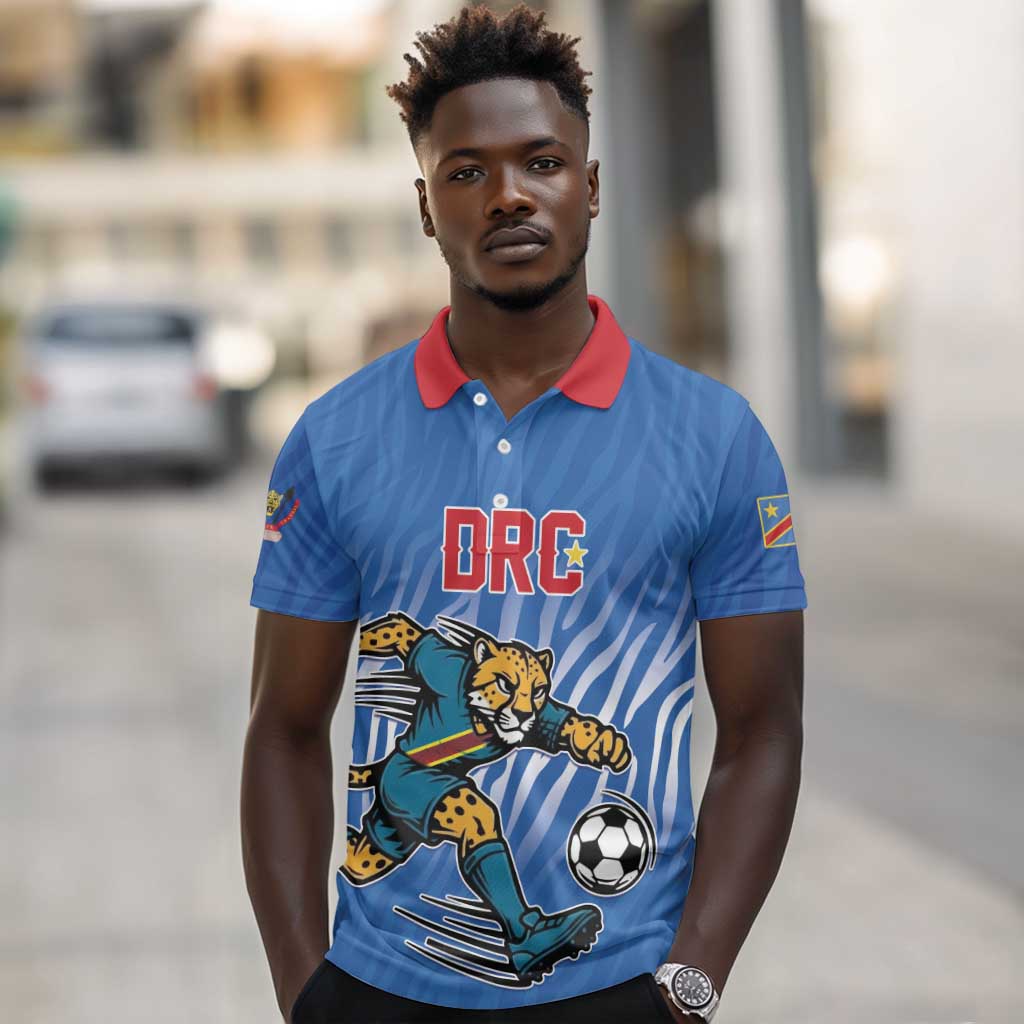 Custom Football 2026 DR Congo Leopards Polo Shirt Warriors of the Equator
