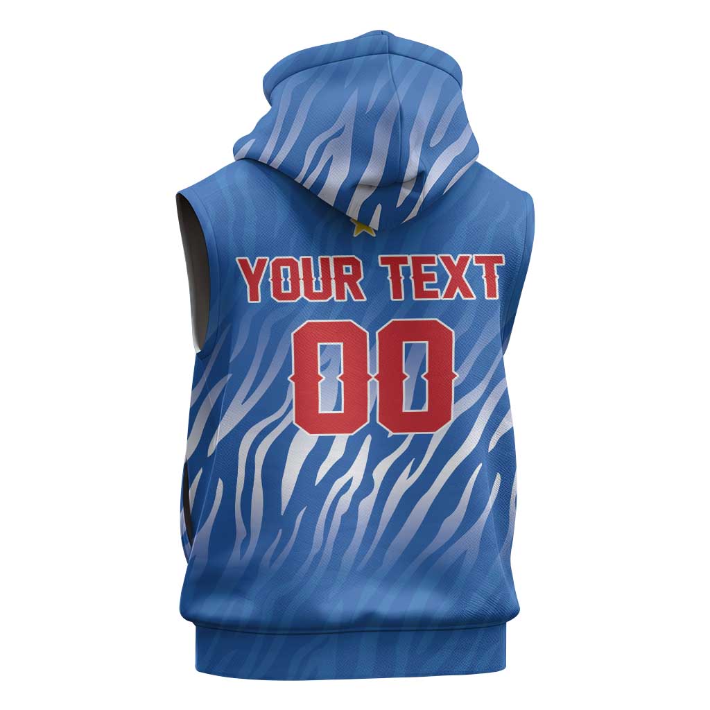 Custom Football 2026 DR Congo Leopards Sleeveless Zip Hoodie Warriors of the Equator