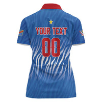Custom Football 2026 DR Congo Leopards Women Polo Shirt Warriors of the Equator