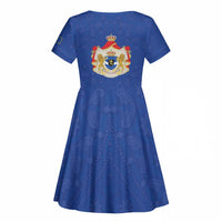 Congo Free State 1885-1908 Kid Short Sleeve Dress Werk en voortgang