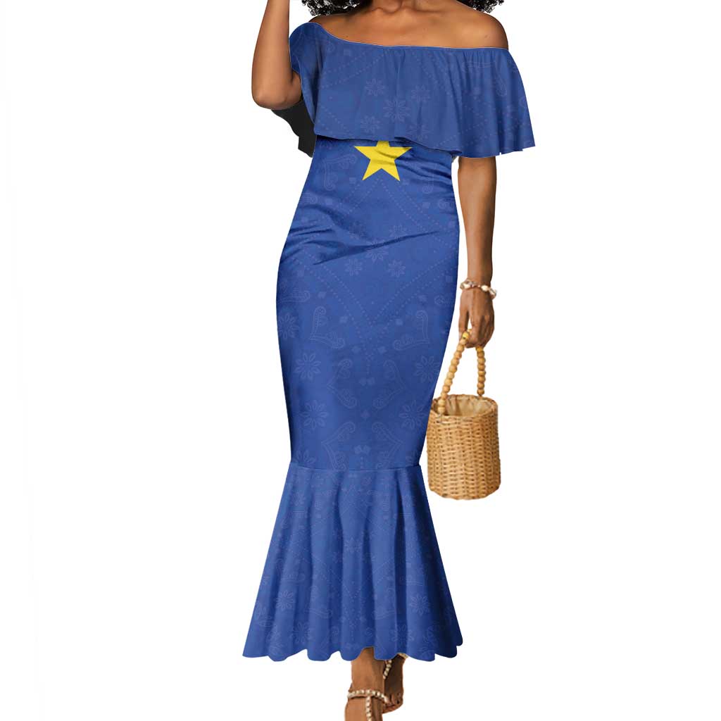 Congo Free State 1885-1908 Mermaid Dress Werk en voortgang