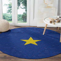 Congo Free State 1885-1908 Round Carpet Werk en voortgang