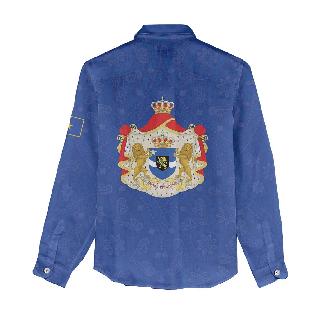 Congo Free State 1885-1908 Women Casual Shirt Werk en voortgang