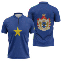 Congo Free State 1885-1908 Zipper Polo Shirt Werk en voortgang
