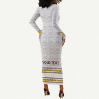Personalized Kingdom of Kakongo Long Sleeve Bodycon Dress Royal Stylized