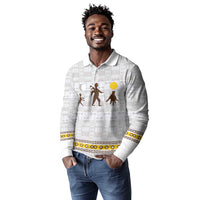 Personalized Kingdom of Kakongo Long Sleeve Polo Shirt Royal Stylized