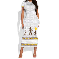 Personalized Kingdom of Kakongo Short Sleeve Bodycon Dress Royal Stylized