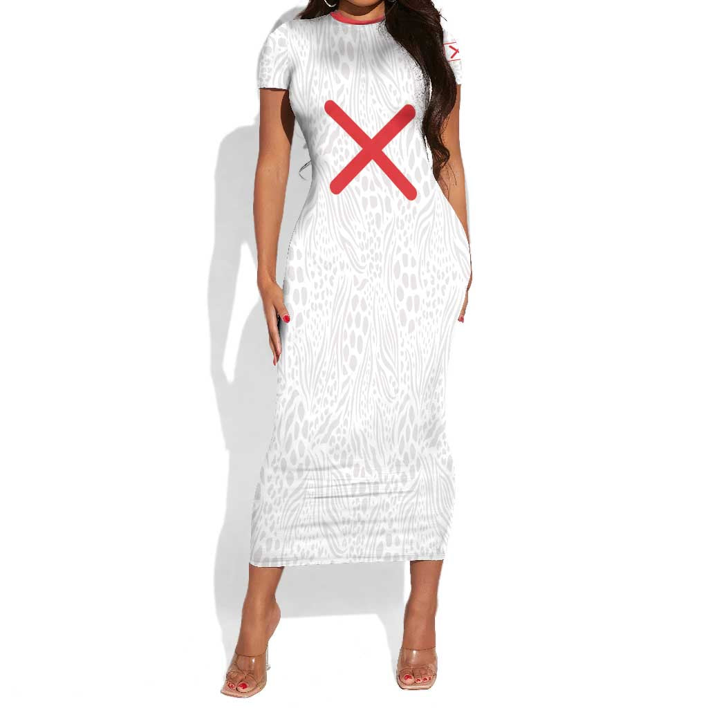 Kingdom of Kongo Short Sleeve Bodycon Dress Kongo dya Ntotila