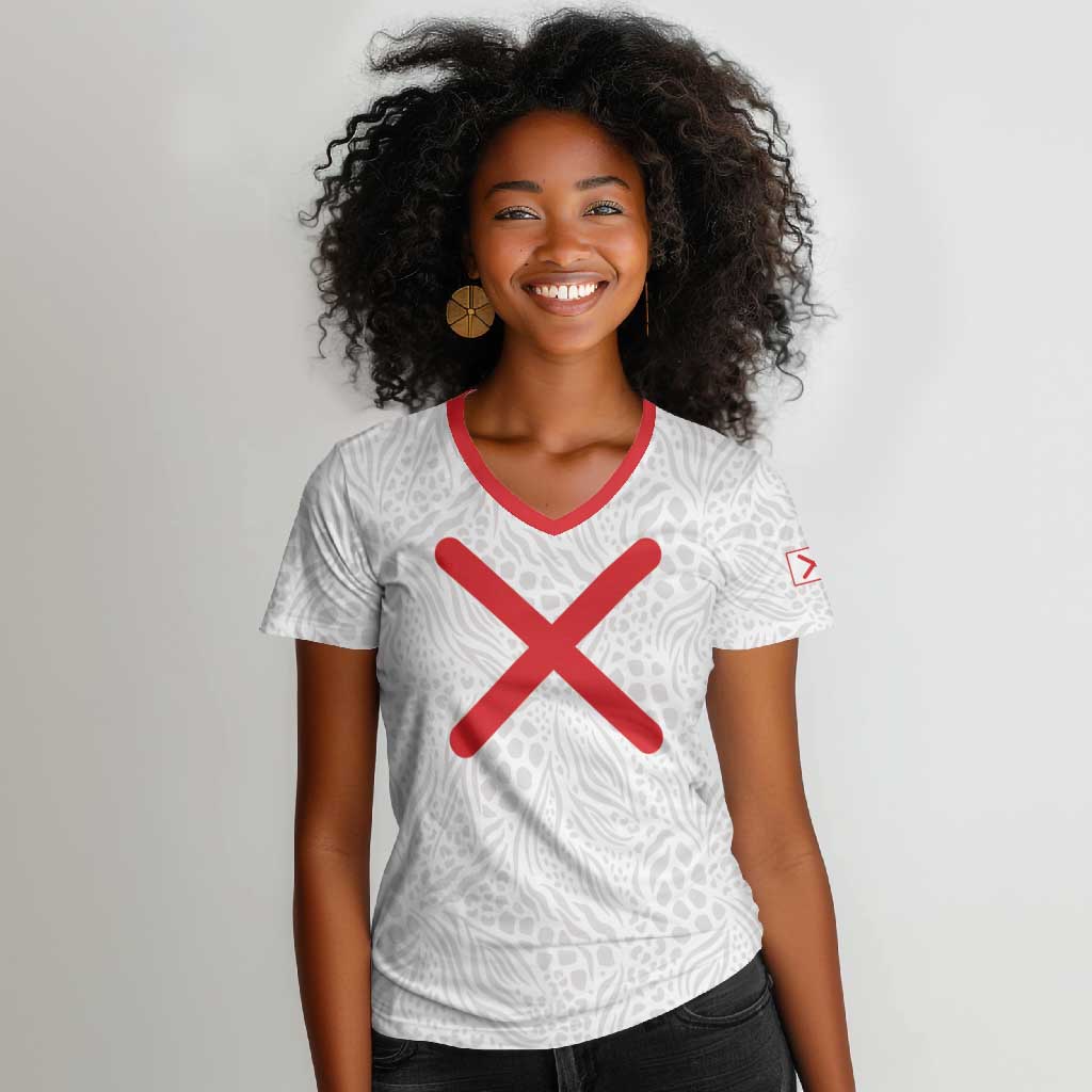 Kingdom of Kongo Women V-Neck T-Shirt Kongo dya Ntotila